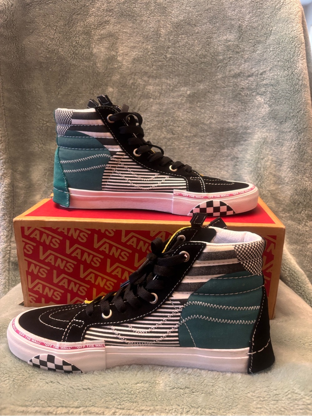 Vans Sk8-Hi Reissue Cap Juxtapose High Top Sneakers Men 7 Women 8.5 Extra Laces